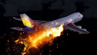 Boeing 747 on Fire Explodes MidAir | Asiana Airlines Flight 991 | 4K