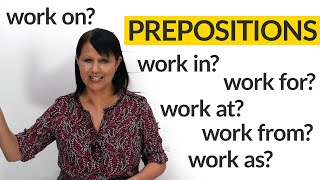 PREPOSITIONS IN ENGLISH: work in, as, from, for, at, on...? screenshot 5