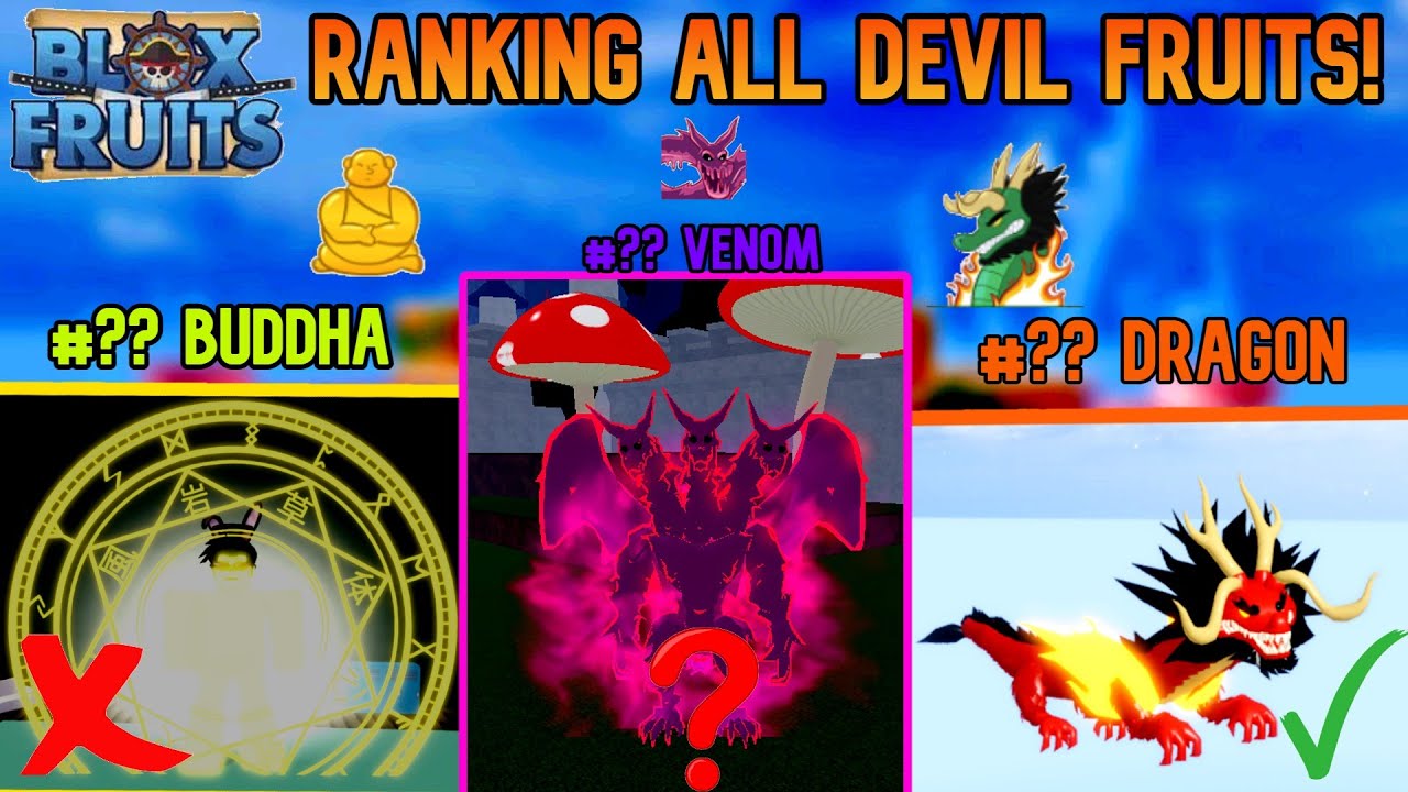 🔥 Ranking (All Devil Fruits) In Blox Fruits! 