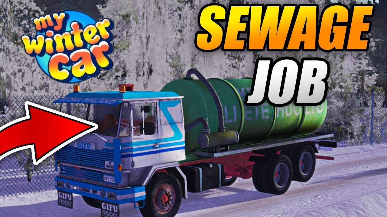 EMPTY SEWAGE TANK - how to COMPLETE SEPTIC PUMPING JOB - My Winter Car