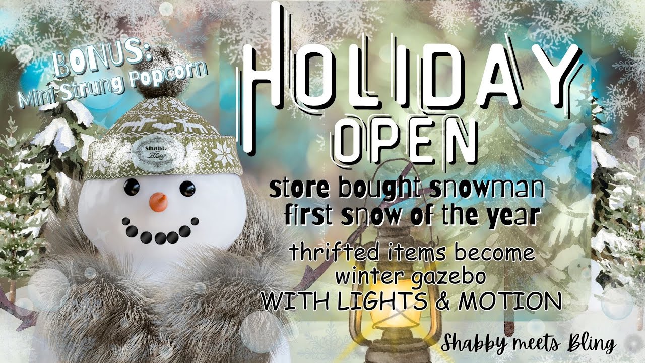 Декор в виде снеговика своими руками / Находка из секонд-хенда превращается в беседку с подсветко...