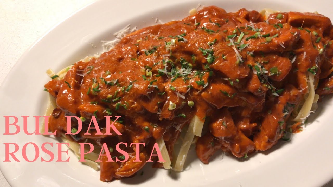 매콤화끈!! 불닭 로제 파스타 Korean Buldak Rose pasta YouTube