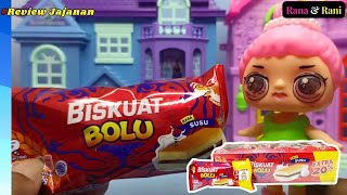 Jajanan Bikin Kenyang Biskuat Bolu Rasa Susu - Drama Boneka LOL Review Jajan