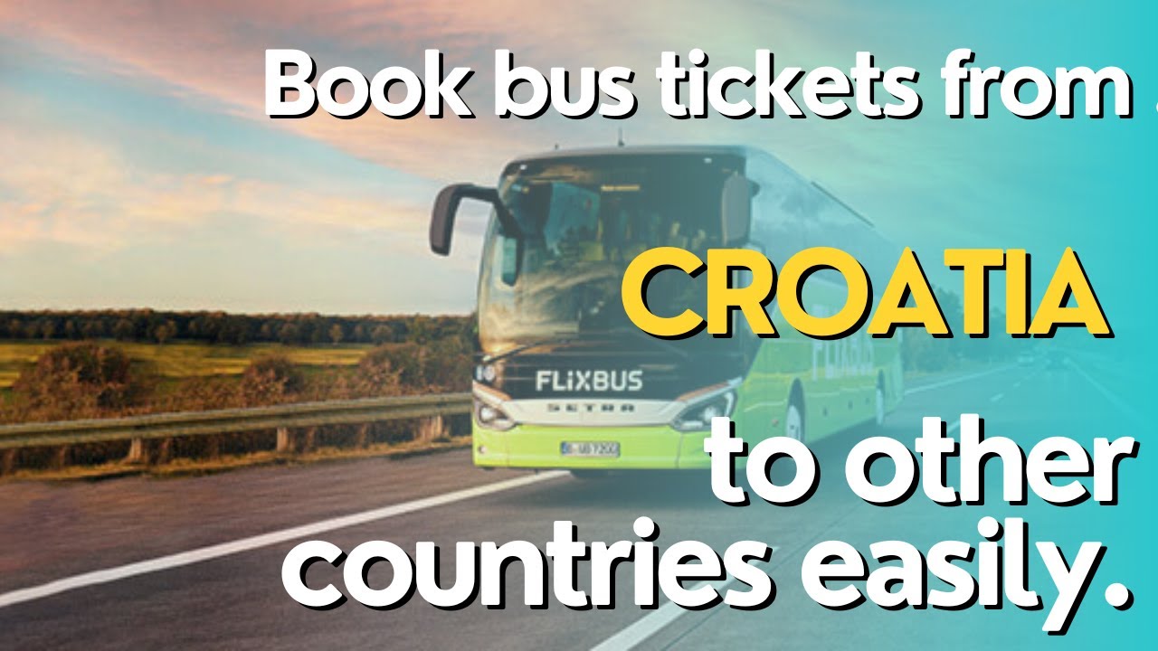 How can book bus tickets from Croatia to other countries? 