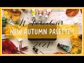 🍂NEW! Custom Autumn WATERCOLOUR palette | set up and swatching (2021)