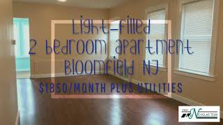 Light-filled 2 bedroom apartment Bloomfield NJ