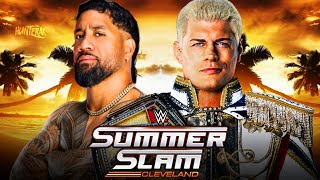 Cody Rhodes vs. Jey Uso WWE Undisputed Universal Championship SummerSlam Cleveland - Full Match