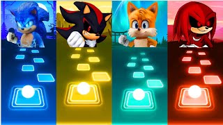 Sonic Vs Shadow Exe Vs Tails Vs Knuckles Exe - Tiles Hop Edm Rush