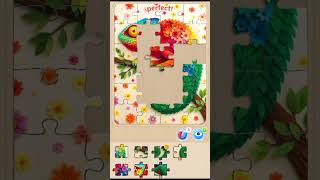 Colorful Chameleon🦎🌈🌺🎉🧩 #games #jigsaw #viral #gaming #chameleon #shorts //@jigsawpuzzle45