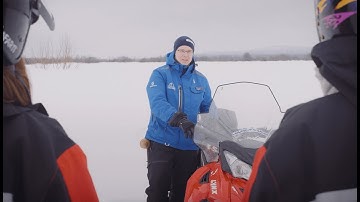 How to drive a snowmobile