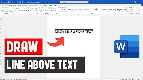 Een lijn boven tekst tekenen in Word | Handtekeninglijn in Word
