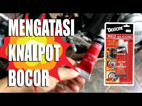 Cara mengatasi knalpot bocor. Tambal knalpot bocor dengan visbella sealent lem temperature tinggi. S. 