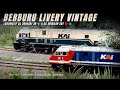 Pesona Lokomotif livery vintage meliuk di spot lengkung S ‼️ Hunting spesial moment livery vintage