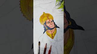 Lord hanuman drawing 😍 #shorts #hanuman #drawing #art