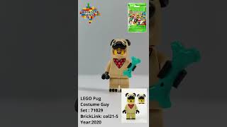 LEGO Pug Costume Guy Minifigure Review (Series 21) 🐶🦴 #lego