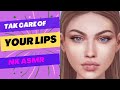 Lips ASMR maggot infection and dry mouth,lip care animation,NK ASMR