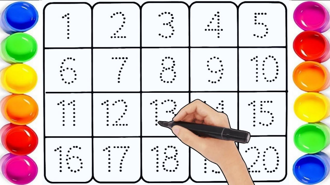 Счёт от одного до двадцати | Обучающее видео для детей с элементами обучения письму