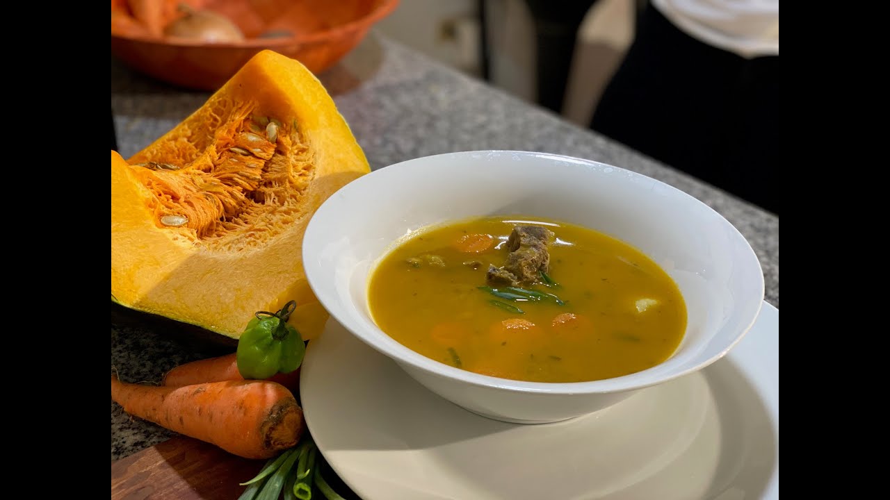 How To Make The Best Jamaican Pumpkin Beef Soup Jeronimos Kitchen