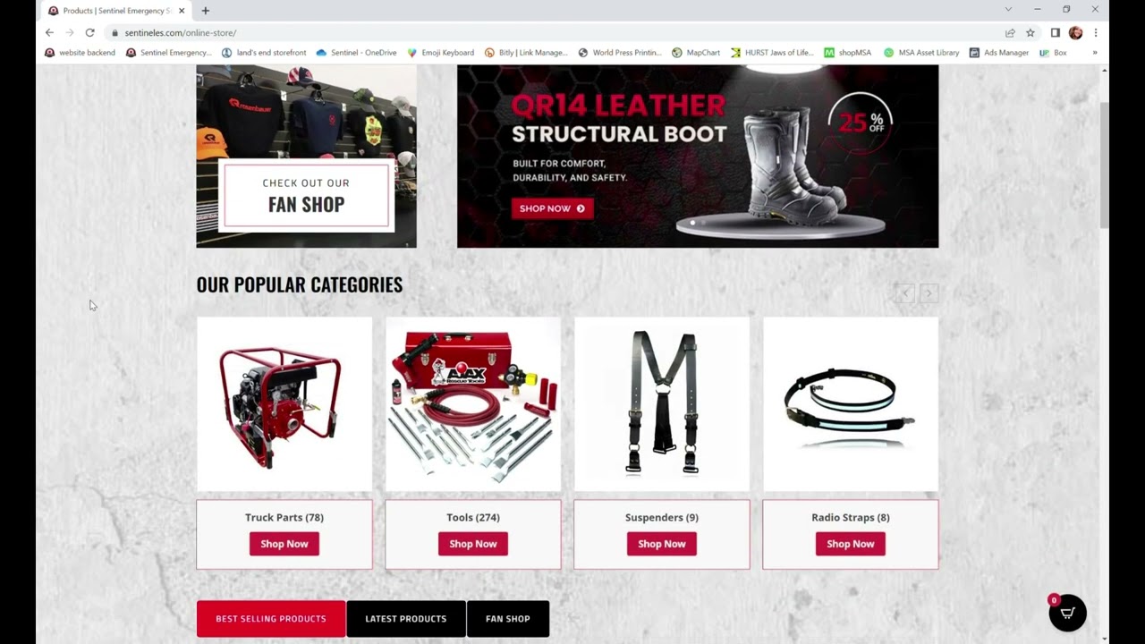 Sentinel Online Store Relaunch!