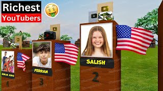 World’s 20 Richest Youtubers! (Salish Matter, Royalty Family, Ferran, Mr Beast, Brent Rivera)🥰