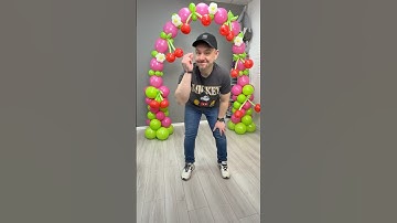 How to make Balloons Arch without stand #balloongarland #balloonarch