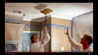 How to texture a drywall ceiling (light stomp/crows foot) Wealth