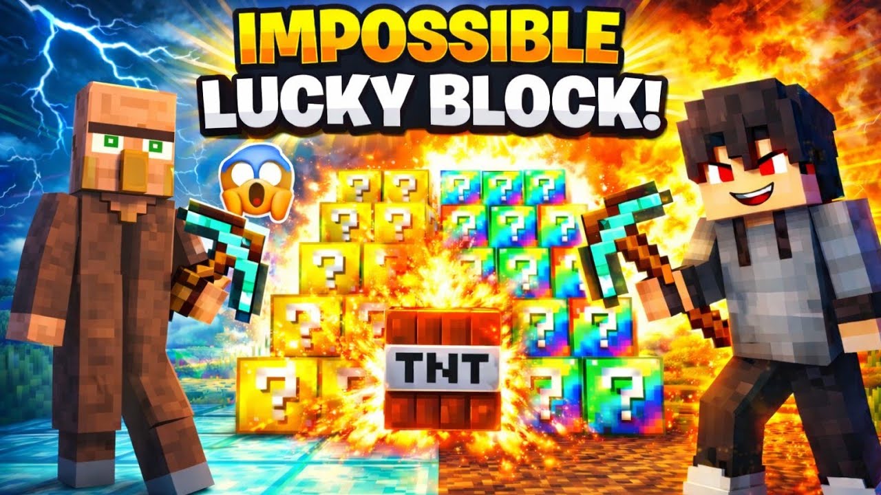 Extreme LUCKY BLOCK RACE in Minecraft...