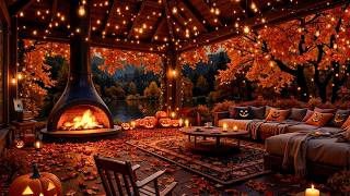 Soft September Jazz in Lakeside Cabin Ambience 🍂 Relax Music for Warm Comforting Atmosphere & Work screenshot 1