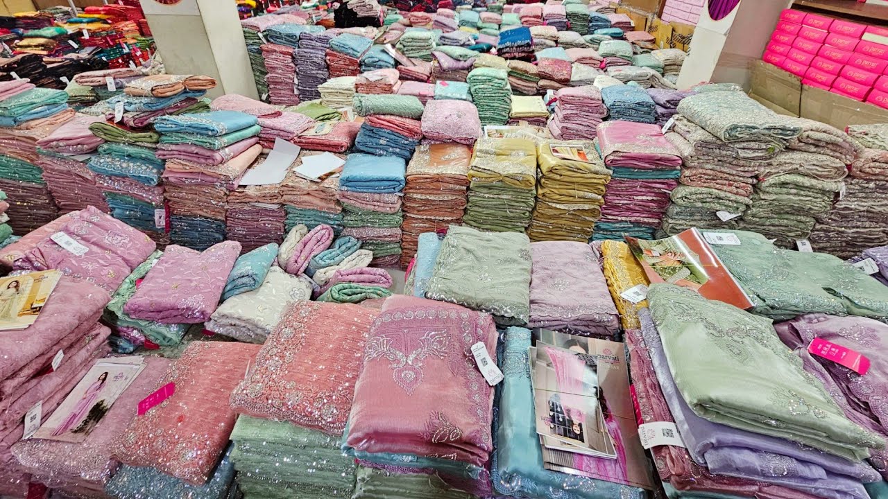 Real saree manufacturer in Surat | Biggest saree brand Parnika India surat VANSHMJ