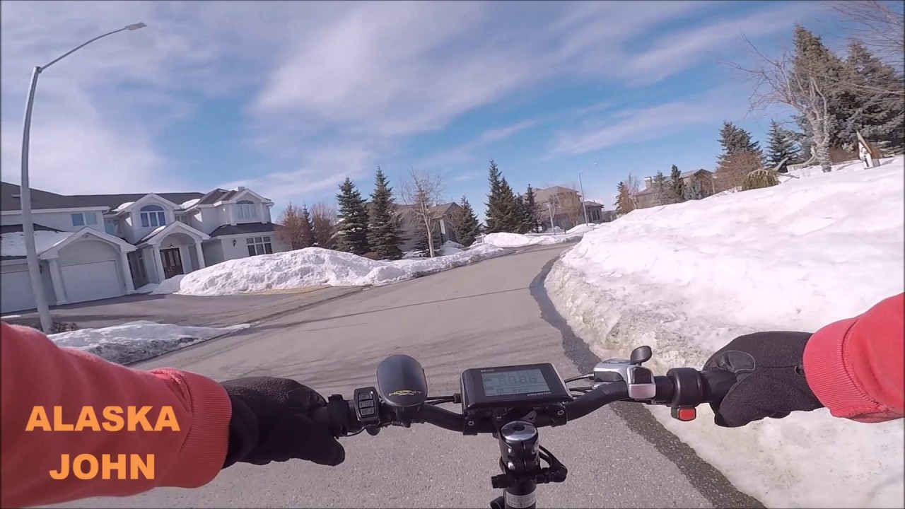 RadMini Electric Bicycle Ride Anchorage Alaska April 7th 2017 YouTube