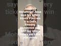 Jesus says buy lottery tickets if you win it is God's blessing Mohammed says don't buy lottery