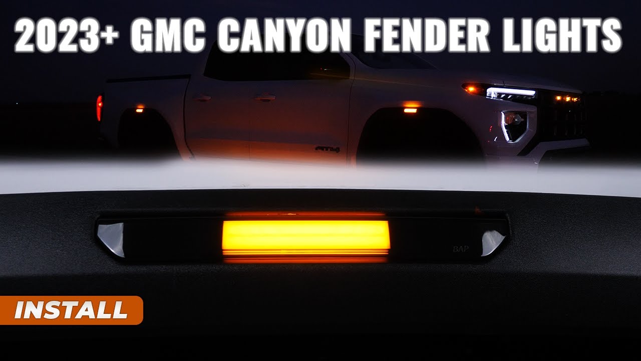 20232024 GMC Canyon Fender Lights Installation Guide White/Amber and