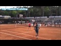 Gael Monfils Epic Jump Shot Over Daria Gavrilova's Head | Tennis Trick Shots