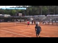 Gael Monfils Epic Jump Shot Over Daria Gavrilova's Head | Tennis Trick Shots