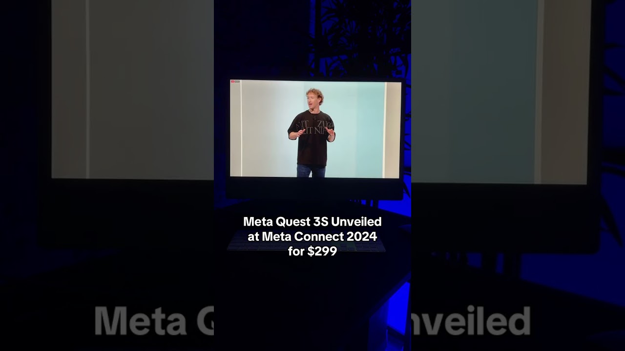 Mark Zuckerberg Announce the Meta Quest 3S