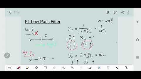 RL Low Pass & High Pass Filter