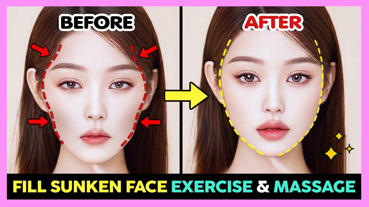 LOOK YOUNGER FILL SUNKEN FACE EXERCISE MASSAGE Fix Sunken Cheeks LOOK YOUNGER FILL SUNKEN FACE EXERCISE MASSAGE Fix Sunken Cheeks
