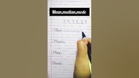 How to find mean, median, mode and range || mean, median, mode || #maths #mean #shorts