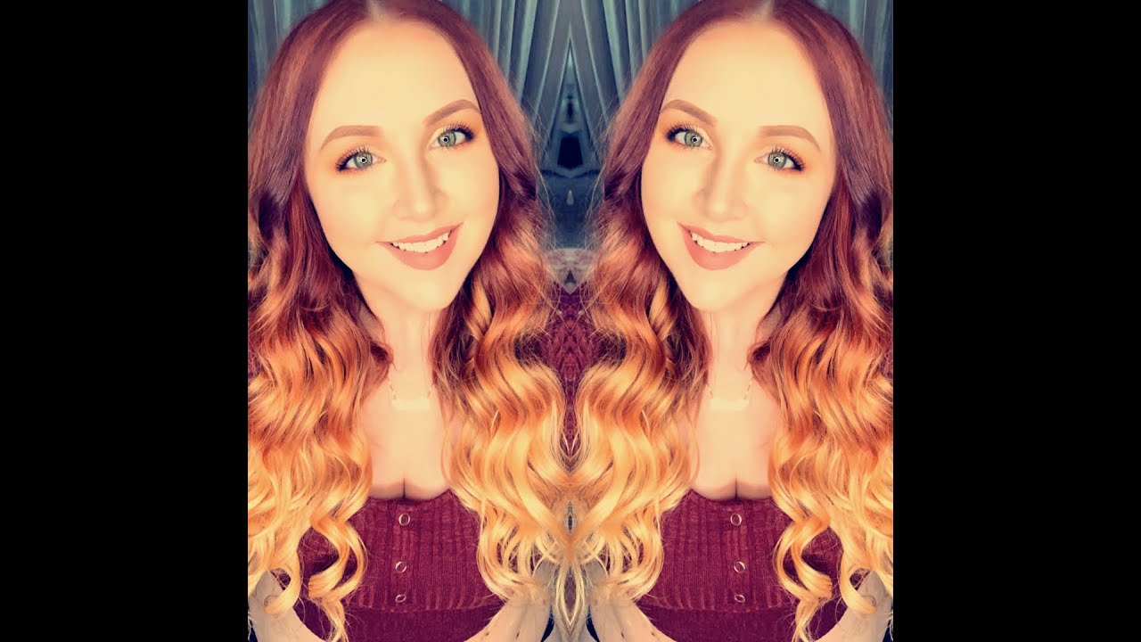 How To Red Copper Blonde Ombre Hair Tutorial Youtube