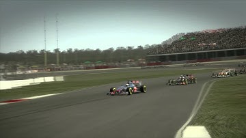 Codemasters F1 2012, 3 lap race at Austin, Xbox360 version by Inside Sim Racing