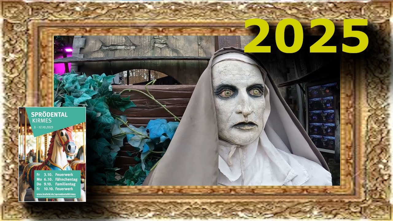 Front: Geister Villa — Klassische Gruselbahn | Krefeld Herbstkirmes