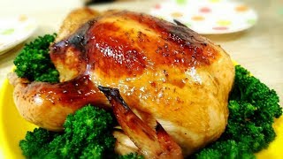 【クリスマスチキン】ピラフを詰めた丸鶏のローストチキン　６００円でできる