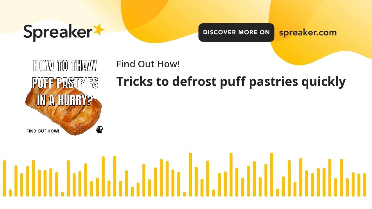 Tricks to defrost puff pastries quickly YouTube