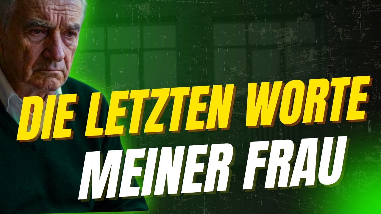 Die letzten Worte meiner Frau haben mich gebrochen - ich habe die Wahrheit viel zu spät erfahren