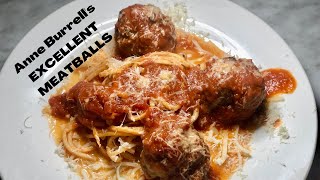ANNE BURRELL’S Excellent MEATBALLS