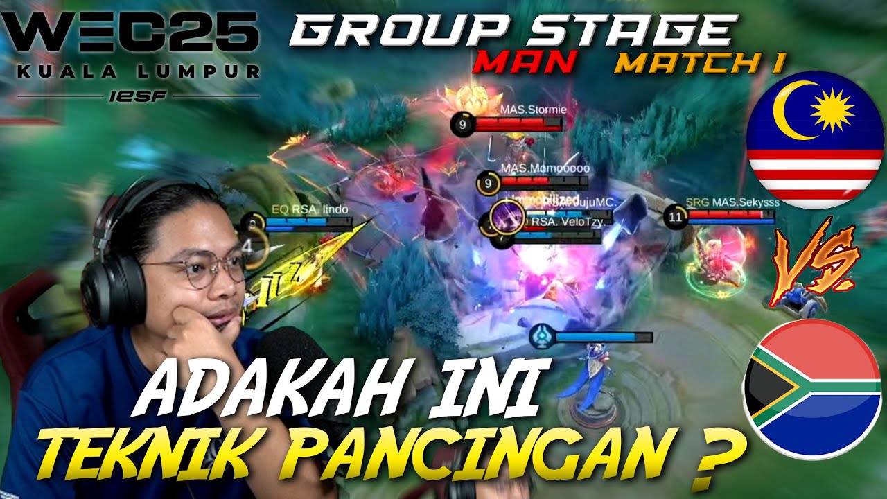 MALAYSIA VS SOUTH AFRICA (MEN) MATCH 1 IESF WEC25 !