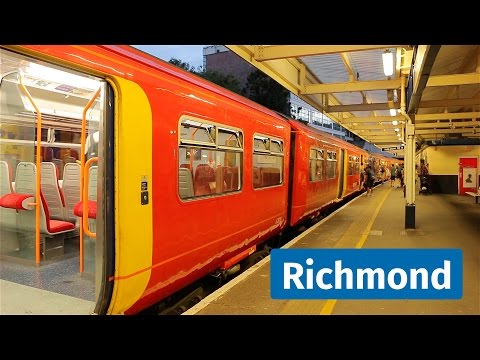 South West Trains and London Underground at Richmond, featuring Celia