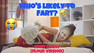Who is the most likely (Flour version) [Part 1]| UNFAIR😭🤣 |Tileh and Martina