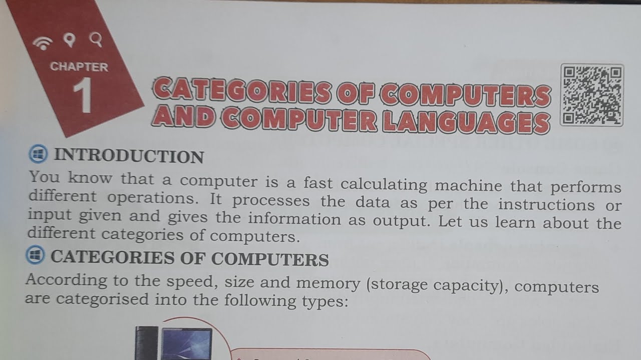 CBSE BOARD Class - 6 Computer Ch - 1 Categories of Computers and ...