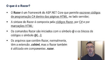 04.1 Introdução ao Razor e às Tag Helpers